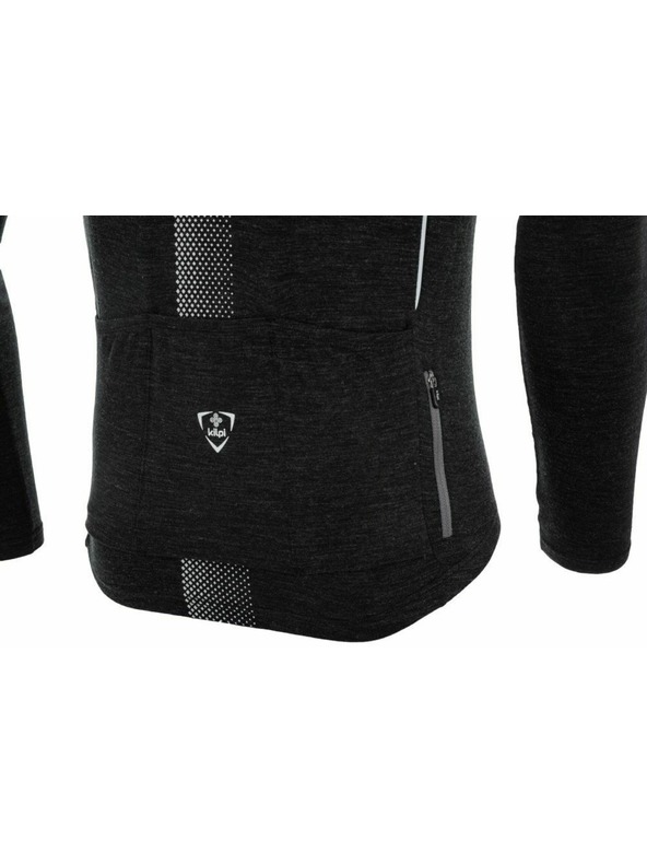 Kilpi Мъжка велосипедна тениска с дълъг ръкав Kilpi SONET-M Тъмносива