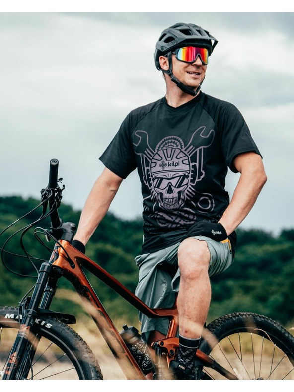Kilpi Мъжка велосипедна тениска Kilpi REMIDO-M Черна