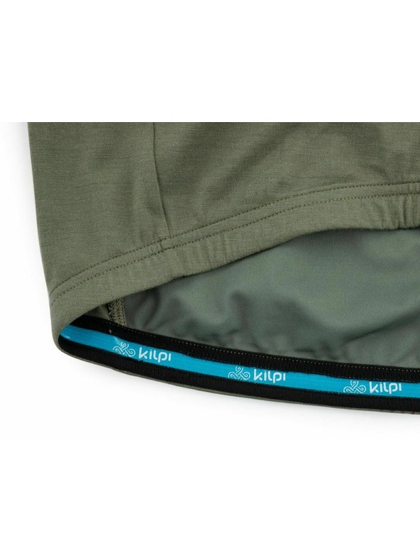 Kilpi Мъжка велосипедна тениска от мерино вълна Kilpi PETRANA-M Каки