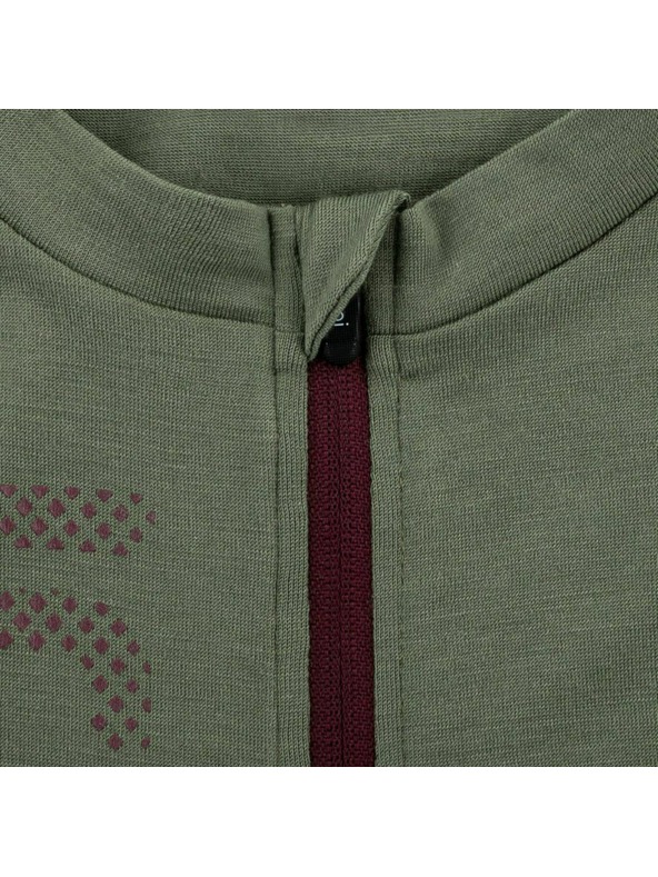 Kilpi Мъжка велосипедна тениска от мерино вълна Kilpi PETRANA-M Каки