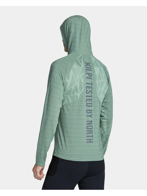 Kilpi Мъжка функционална тениска с дълъг ръкав Kilpi AILEEN-M Тъмно зелена