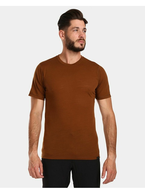 Kilpi Мъжка тениска от мерино вълна Kilpi SLOPER-M Кафява