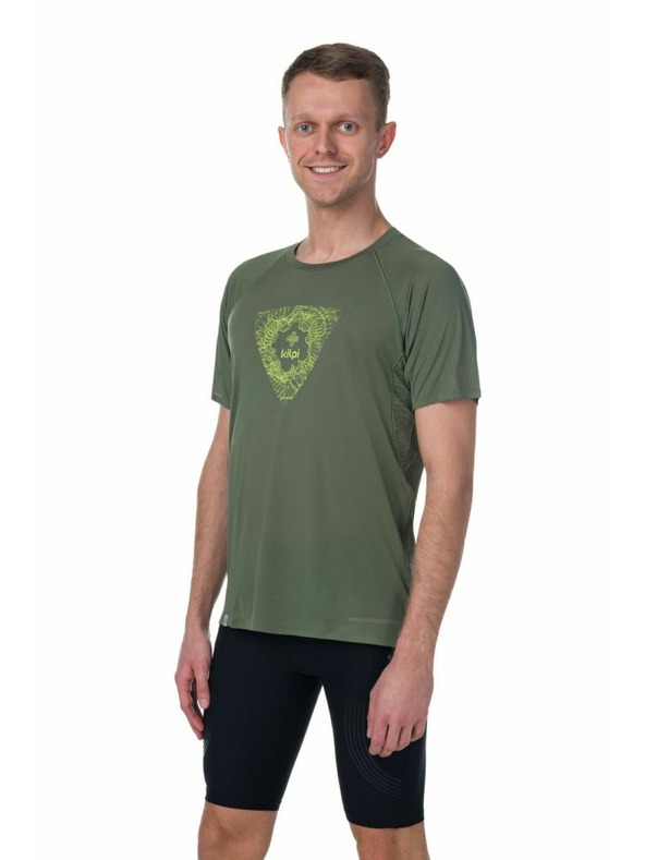 Kilpi Мъжка бягаща тениска Kilpi WYLDER-M Каки