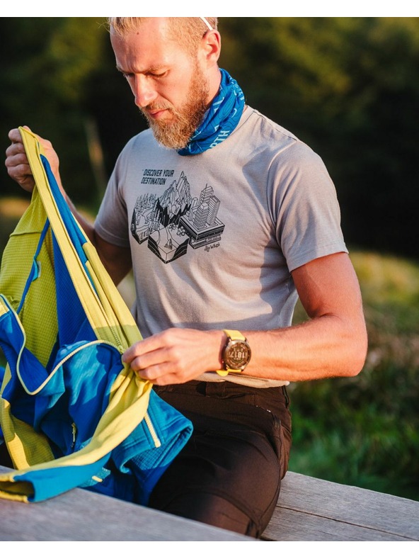 Kilpi Kilpi GAROVE-M Мъжка функционална тениска Светло сиво