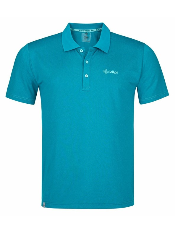 Kilpi Мъжка функционална поло тениска Kilpi COLLAR-M Тюркоазена