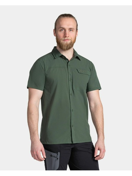 Kilpi Мъжка outdoor риза Kilpi BOMBAY-M Тъмно зелена