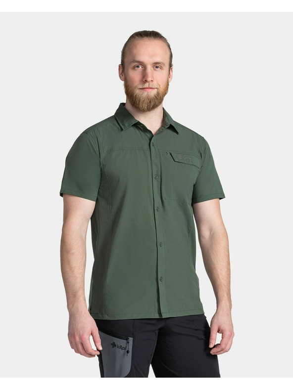 Kilpi Мъжка outdoor риза Kilpi BOMBAY-M Тъмно зелена