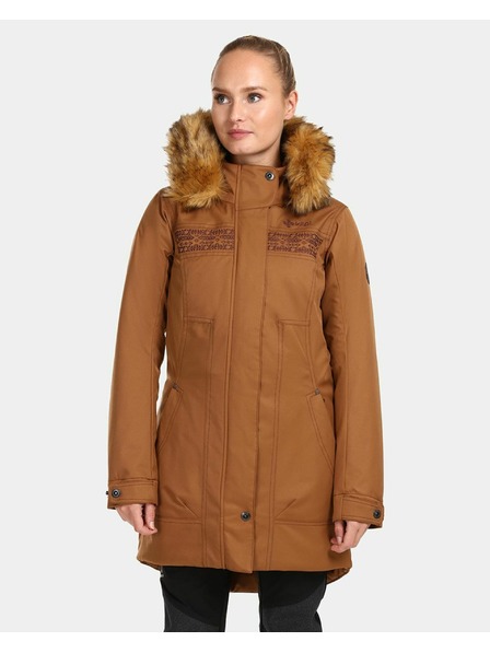 Kilpi Дамско зимно палто Kilpi PERU-W Кафяво