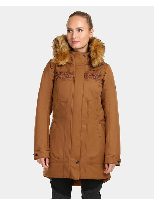 Kilpi Дамско зимно палто Kilpi PERU-W Кафяво