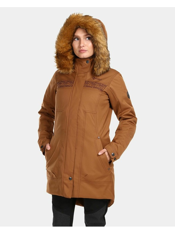 Kilpi Дамско зимно палто Kilpi PERU-W Кафяво