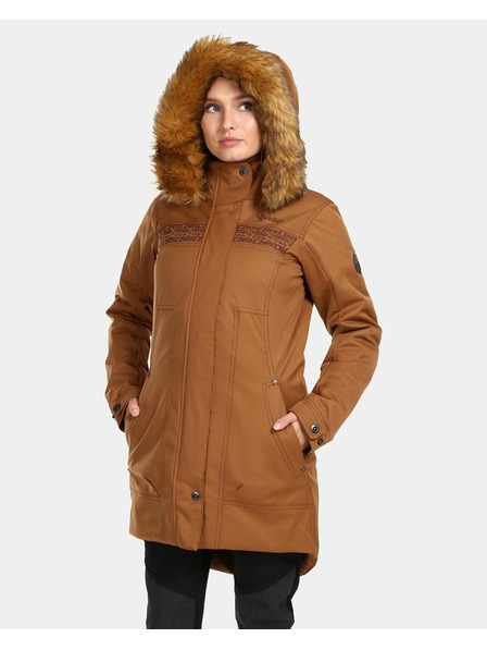 Kilpi Дамско зимно палто Kilpi PERU-W Кафяво