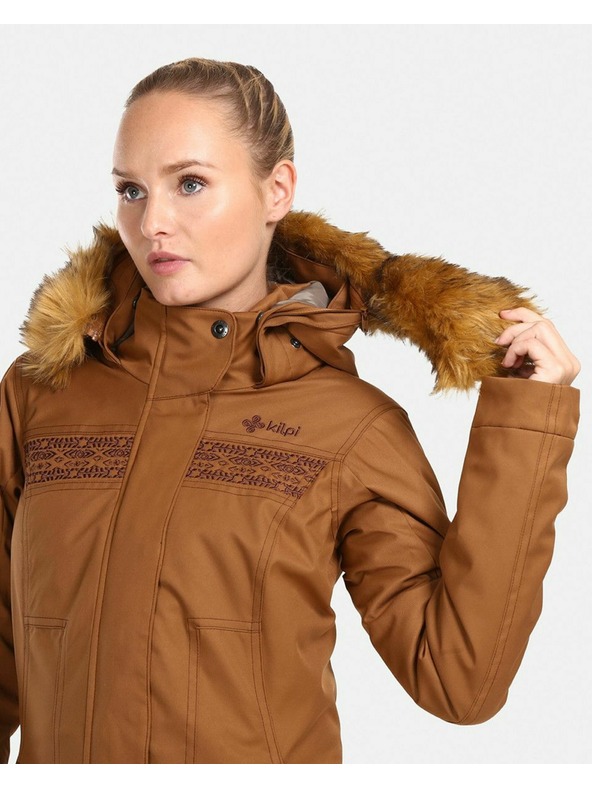 Kilpi Дамско зимно палто Kilpi PERU-W Кафяво