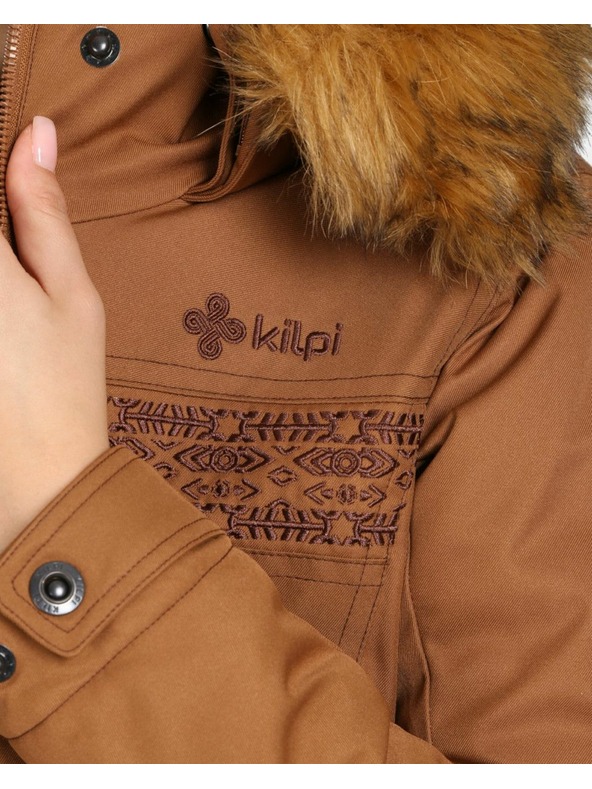 Kilpi Дамско зимно палто Kilpi PERU-W Кафяво
