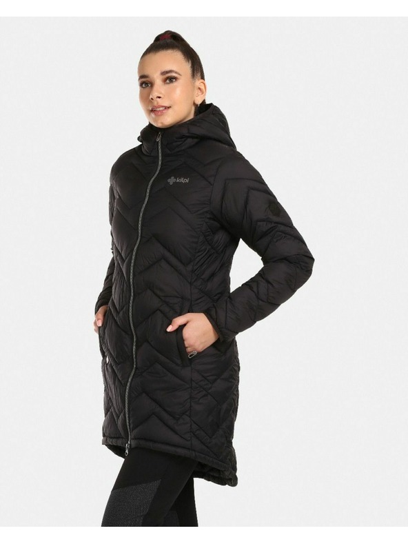 Kilpi Дамско подплатено палто Kilpi LEILA-W Черно