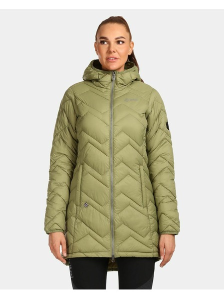 Kilpi Дамско подплатено палто Kilpi LEILA-W Зелено