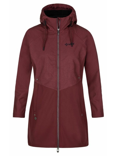 Kilpi Дамско софтшел палто Kilpi LASIKA-W Тъмно червено