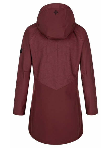 Kilpi Дамско софтшел палто Kilpi LASIKA-W Тъмно червено