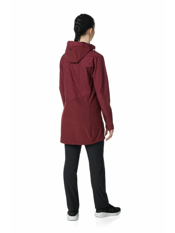 Kilpi Дамско софтшел палто Kilpi LASIKA-W Тъмно червено
