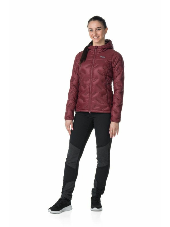 Kilpi Дамско пухено яке Kilpi ALBERTA-W Тъмночервено