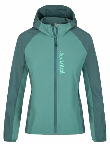 Kilpi Дамско softshell бягащо яке Kilpi BALANS-W Тъмнозелено