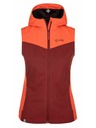 Kilpi Дамски softshell елек Kilpi CORTINA-W Тъмночервено