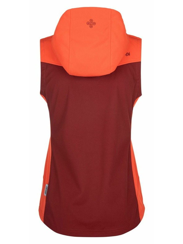 Kilpi Дамски softshell елек Kilpi CORTINA-W Тъмночервено