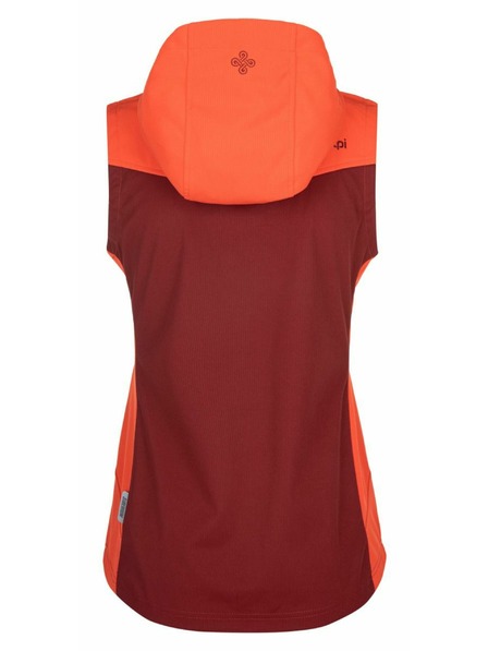 Kilpi Дамски softshell елек Kilpi CORTINA-W Тъмночервено