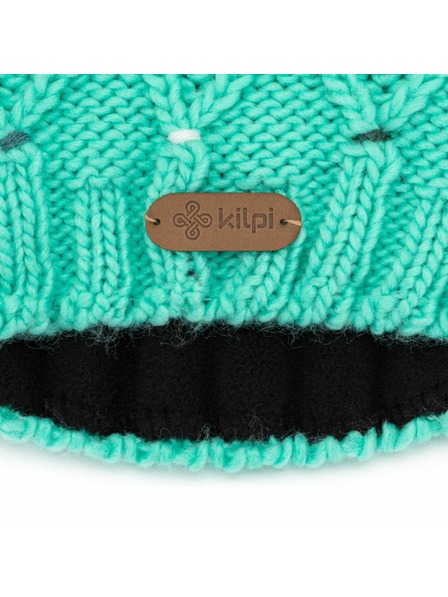Kilpi Дамска зимна шапка Kilpi CROCHY-W Тюркоазена