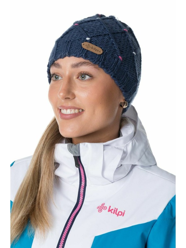 Kilpi Дамска зимна шапка Kilpi CROCHY-W Тюркоазена