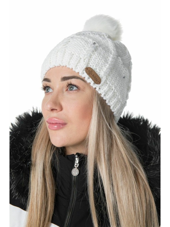 Kilpi Дамска модна шапка с помпон Kilpi LADY-W Черна