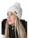 Kilpi Дамска модна шапка с помпон Kilpi LADY-W Бяла
