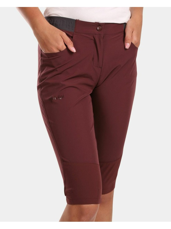Kilpi Дамски outdoor 3/4 панталон Kilpi MEEDIN-W Тъмночервен