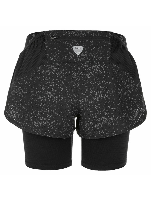 Kilpi Дамски бягащи шорти 2в1 Kilpi BERGEN-W Черен