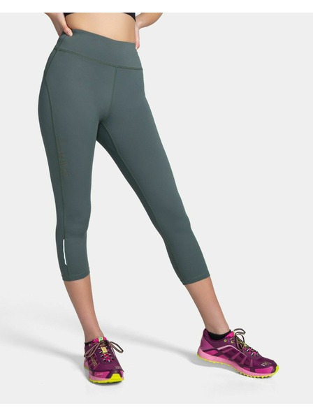 Kilpi Дамски 3/4 легинси Kilpi AMIRA-W Тъмно зелено