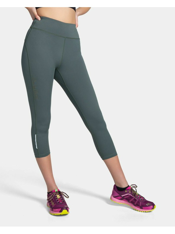Kilpi Дамски 3/4 легинси Kilpi AMIRA-W Тъмно зелено