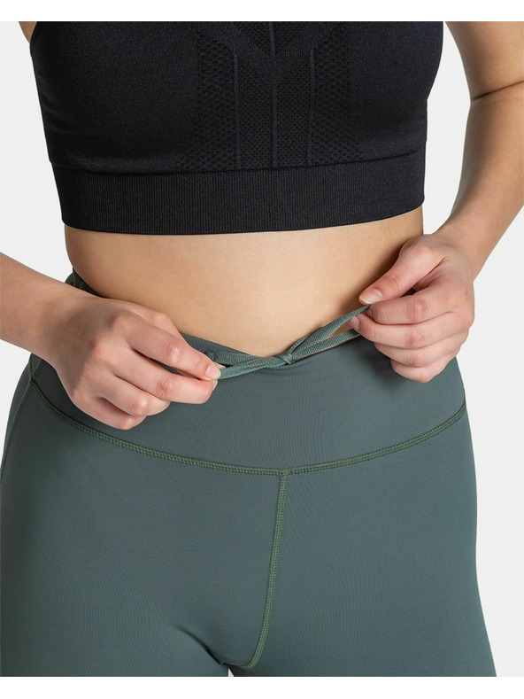 Kilpi Дамски 3/4 легинси Kilpi AMIRA-W Тъмно зелено