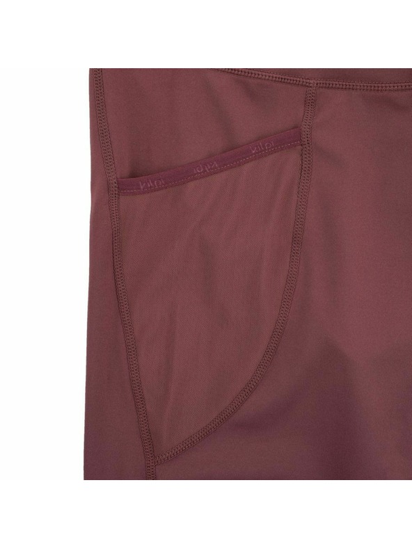 Kilpi Дамски 3/4 фитнес легинси Kilpi SOLAS-W Тъмно червено