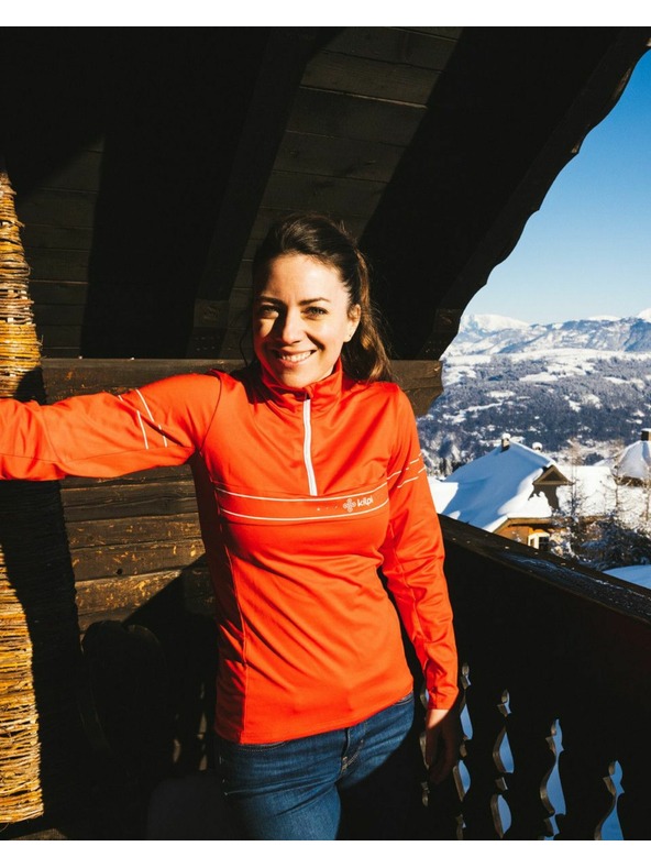 Kilpi Дамско термобельо с дълъг ръкав Kilpi LEEMA-W Червено