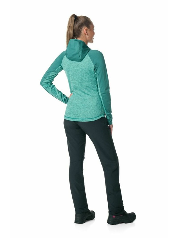 Kilpi Дамски спортен суитшърт с качулка Kilpi LAYANA-W Тюркоазен