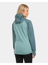 Kilpi Дамски спортен суитшърт с качулка Kilpi LAYANA-W Тюркоазен