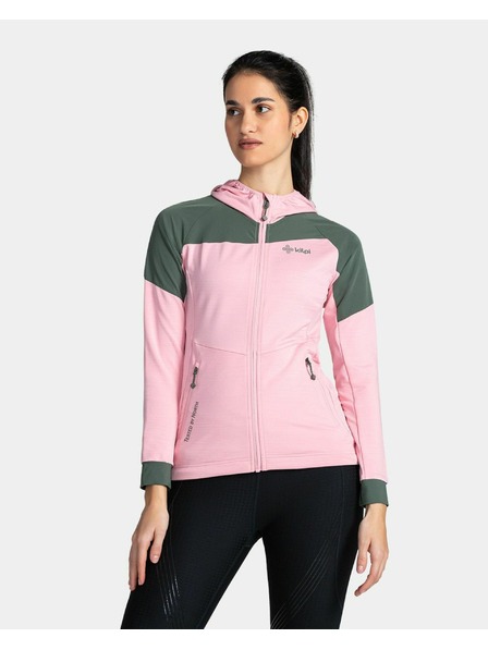 Kilpi Дамски разтегателен суитшърт с качулка Kilpi MEMPHIS-W Светлорозов