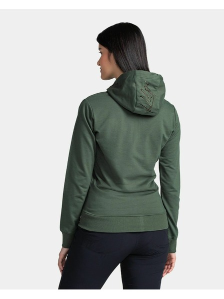 Kilpi Дамски памучен суитшърт Kilpi TARALI-W Тъмнозелен