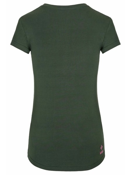 Kilpi Дамска тениска с къс ръкав Kilpi TORNES-W Тъмнозелена