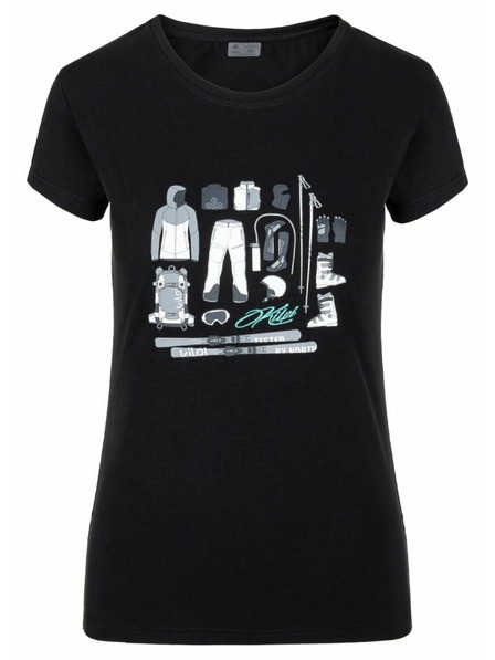 Kilpi Дамска тениска с къс ръкав Kilpi TORNES-W Черна