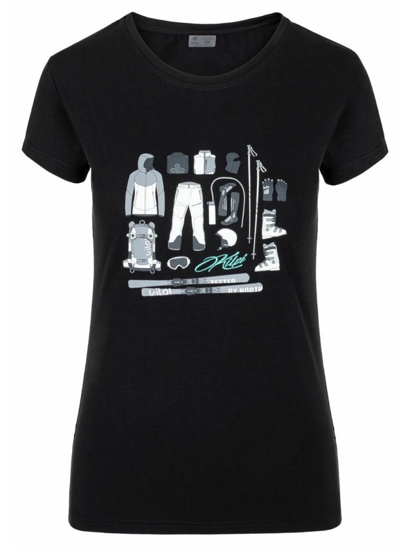 Kilpi Дамска тениска с къс ръкав Kilpi TORNES-W Черна