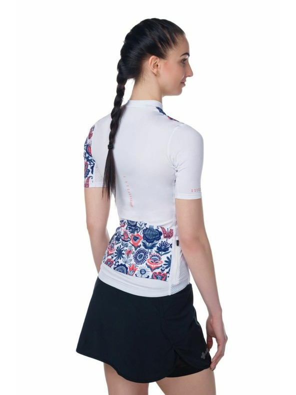 Kilpi Дамска велосипедна фланелка Kilpi ORETI-W Бяла