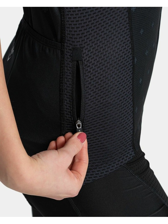 Kilpi Дамска велосипедна фланелка Kilpi MOATE-W Черна