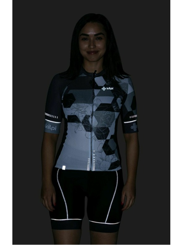 Kilpi Дамска велосипедна фланелка Kilpi ADAMELLO-W Черна