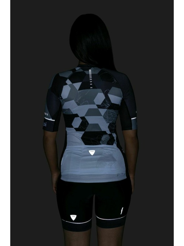 Kilpi Дамска велосипедна фланелка Kilpi ADAMELLO-W Черна