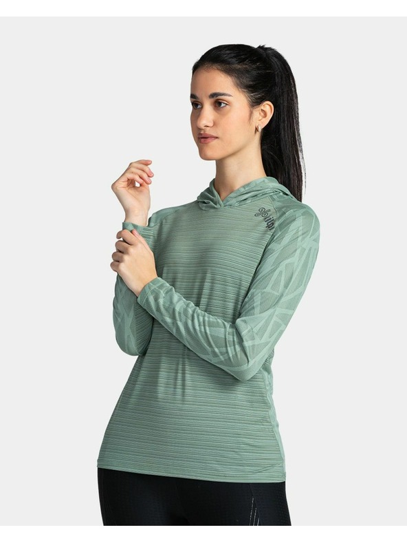 Kilpi Дамски фитнес суитшърт Kilpi AILEEN-W Тъмно зелен
